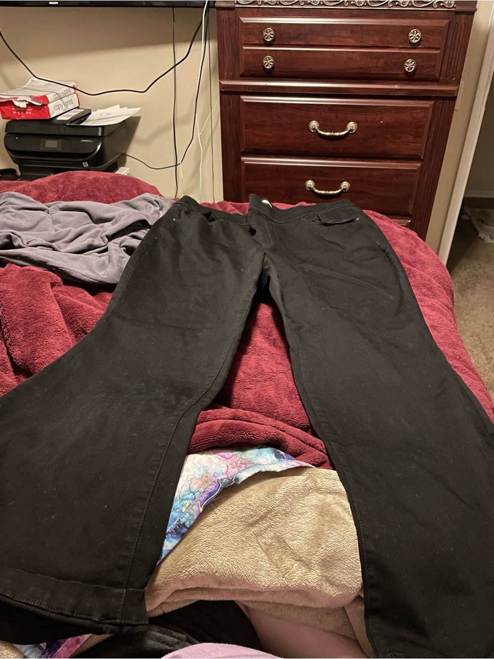 Lane Bryant Black Wide-Leg Jeans